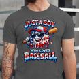 Just A Boy Who Loves Baseball Patriotic Drip For Youth Boys Unisex Jersey T-Shirt Just A Boy Who Loves Baseball Patriotic Drip For Youth Boys Unisex Jersey T-Shirt