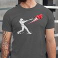 Valentines Day Baseball Batter Silhouette Heart Unisex Jersey T-Shirt