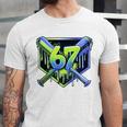 Awesome 67 Baseball Drip Effect Baseball 6-7 Meme Graphic Premium Tri-Blend Unisex Jersey T-Shirt Awesome 67 Baseball Drip Effect Baseball 6-7 Meme Graphic Premium Tri-Blend Unisex Jersey T-Shirt