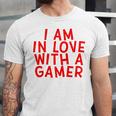 I Am In Love With A Gamer Cute Valentines Day Gamer Couple Raglan Baseball Tee Unisex Jersey T-Shirt I Am In Love With A Gamer Cute Valentines Day Gamer Couple Raglan Baseball Tee Unisex Jersey T-Shirt