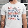 Retro Eat Sleep Take Kids To Sports Repeat Game Day Baseball Unisex Jersey T-Shirt Retro Eat Sleep Take Kids To Sports Repeat Game Day Baseball Unisex Jersey T-Shirt
