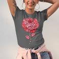 Sporty Rose Graphic With Baseball And Rugby Ball Petals Unisex Jersey T-Shirt Sporty Rose Graphic With Baseball And Rugby Ball Petals Unisex Jersey T-Shirt
