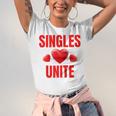 Singles Unite Valentines Day Humor For Singles Raglan Baseball Tee Unisex Jersey T-Shirt Singles Unite Valentines Day Humor For Singles Raglan Baseball Tee Unisex Jersey T-Shirt