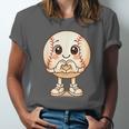 Baseball With Heart Hands Love Cute Baseball Unisex Jersey T-Shirt