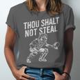 Baseball Player Catcher Thou Shalt Not Steal Coach Baseball Unisex Jersey T-Shirt