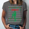 Baseball Player Christmas Pajama Send It Xmas PJs Boys Unisex Jersey T-Shirt