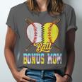 Bonus Mom Of Both Half Baseball Softball Ice Cream Drip Unisex Jersey T-Shirt Bonus Mom Of Both Half Baseball Softball Ice Cream Drip Unisex Jersey T-Shirt