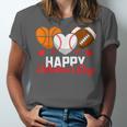 Happy Valentine’s Day Basketball Football Baseball Hearts Unisex Jersey T-Shirt