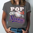 Pop Rookie Of Year 1st Birthday Baseball Theme Matching Unisex Jersey T-Shirt Pop Rookie Of Year 1st Birthday Baseball Theme Matching Unisex Jersey T-Shirt