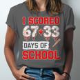 I Scored 6733 100th Days Of School Baseball Six Seven Meme Unisex Jersey T-Shirt
