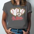 St Louis Leopard Heart Baseball Batter Boys Fan Unisex Jersey T-Shirt St Louis Leopard Heart Baseball Batter Boys Fan Unisex Jersey T-Shirt