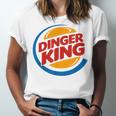 Baseball Dinger King Logo For Home Run Players And Fan Unisex Jersey T-Shirt