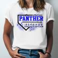 Blue Panther Baseball Home Plate Game Day Mascot Panther Unisex Jersey T-Shirt