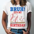 Bruh It's My 2nd Birthday Boy Baseball Themed Party Unisex Jersey T-Shirt Bruh It's My 2nd Birthday Boy Baseball Themed Party Unisex Jersey T-Shirt