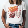 Football Basketball Baseball Heart Valentine Boys Men Kid Unisex Jersey T-Shirt Football Basketball Baseball Heart Valentine Boys Men Kid Unisex Jersey T-Shirt