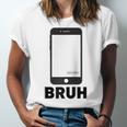 Texted First Bruh Seen Message Valentine's Day Humor Raglan Baseball Tee Unisex Jersey T-Shirt