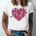 Valentine's Day Baseball Heart Softball Player Sports Lover Unisex Jersey T-Shirt