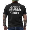 1300ポンドクラブパワーリフティング メンズTシャツ バックプリント