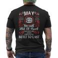 1969年5月 誕生日 ヴィンテージ ラベル デコレーション レトロ 誕生日 メンズTシャツ バックプリント