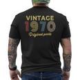 1970年 誕生日プレゼント レトロ バースデー ヴィンテージ 1970年 オリジナルパーツ メンズTシャツ バックプリント