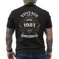 1981年4月生まれ オリジナルパーツ ヴィンテージ 4月 誕生日 メンズTシャツ バックプリント