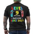 2017年以降、レベル9のロック解除済みゲーム9歳の誕生日。 メンズTシャツ バックプリント