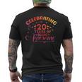 20歳の誕生日お祝いデザイン 面白い20歳のb日の引用 メンズTシャツ バックプリント