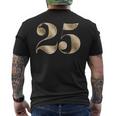 25 25 誕生日 お気に入り 数字 フルール・ド・リス メンズTシャツ バックプリント