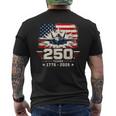 250Th Anniversary Usa Patriotic 250 Years American 4Th July メンズTシャツ バックプリント