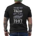 39歳の誕生日 1987年クラシックカー メンズTシャツ バックプリント
