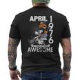 50Th Birthday Legends April 1976Intage 50 Years Old メンズTシャツ バックプリント