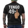 50歳の誕生日 おもしろユーモア 49 プラスワン オリジナルパーティー メンズTシャツ バックプリント
