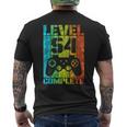 54º Cumpleaños Hombre Gamer Nivel Completo 54 Años Camiseta Hombre Estampado Espalda