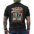 55 Years Of Awesome Born 1971 限定版 55歳の誕生日 メンズTシャツ バックプリント