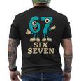 67 シックスセブン 6-7 面白いイタリアンブレインロットスラングゲームミーム メンズTシャツ バックプリント