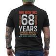 68歳の誕生日プレゼント 68歳 816ヶ月 レトロ ヴィンテージ メンズTシャツ バックプリント