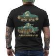 95式ハ号 日本のww2軽戦車図 メンズTシャツ バックプリント