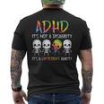 Adhd It's Not Disability It's A Different Abilitykeleton メンズTシャツ バックプリント