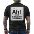 Ah The Element Ofurprise 周期表 メンズTシャツ バックプリント