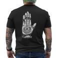 Alleeing Eye タトゥー イルミナティ 陰謀 グランジ 美的 メンズTシャツ バックプリント