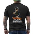 Aura Farming オーラ ウェーブ インドネシアボート ミーム エネルギー バイブ メンズTシャツ バックプリント