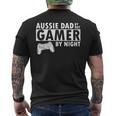 Aussie Dad Cool Regali Per Papà Pastore Australiano Per Papà T-shirt da uomo con stampa posteriore