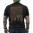 Awesomeince 1978 46Th Birthday Born In 1978 46 Years Old メンズTシャツ バックプリント