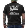 Bachelor メンズ シャツ Rasons Why I'mingle Big Dick Fun メンズTシャツ バックプリント