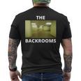 The Backrooms Creepypasta Memeへようこそ メンズTシャツ バックプリント