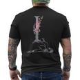 Balla Ballerina イニシャル 名前 I、ダンス、モノグラム、バレエ メンズTシャツ バックプリント