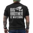 Big Brother Is Watching Government Massurveillance Cctv メンズTシャツ バックプリント