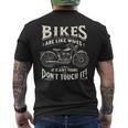 Bikes Are Like Wives 面白い オートバイ バイカー 妻 メンズTシャツ バックプリント