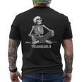 Calaca Tranquilo リラックススケルトンデザイン メンズTシャツ バックプリント