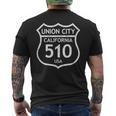 California Area Code 510 Union City Ca Hometate メンズTシャツ バックプリント